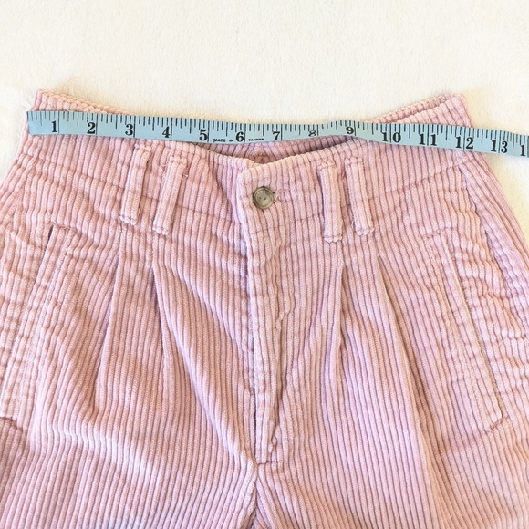 Vintage 90s Corduroy High Rise Pleated Tapered Leg Trousers/Pants - Picture 14 of 14